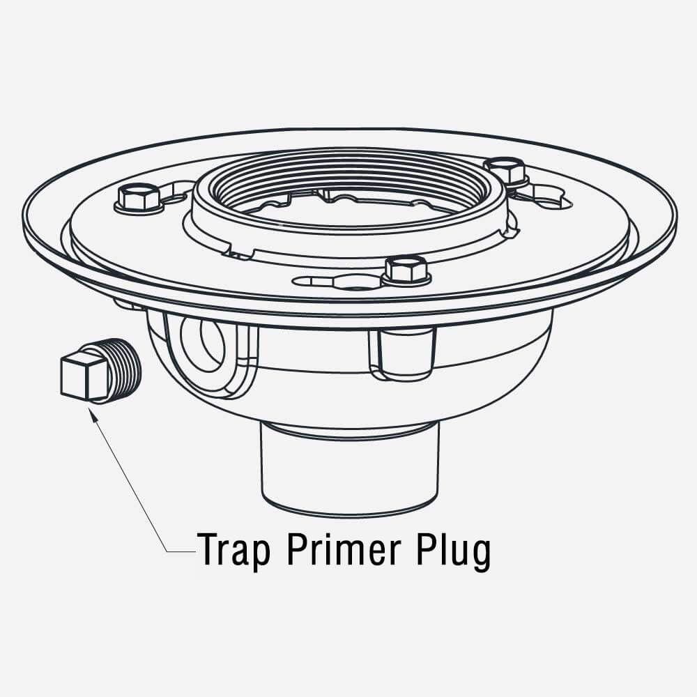 BestCare® Ligature-Resistant Floor Drain with Trap Primer Port - Stainless  Steel Grate - Whitehall Mfg